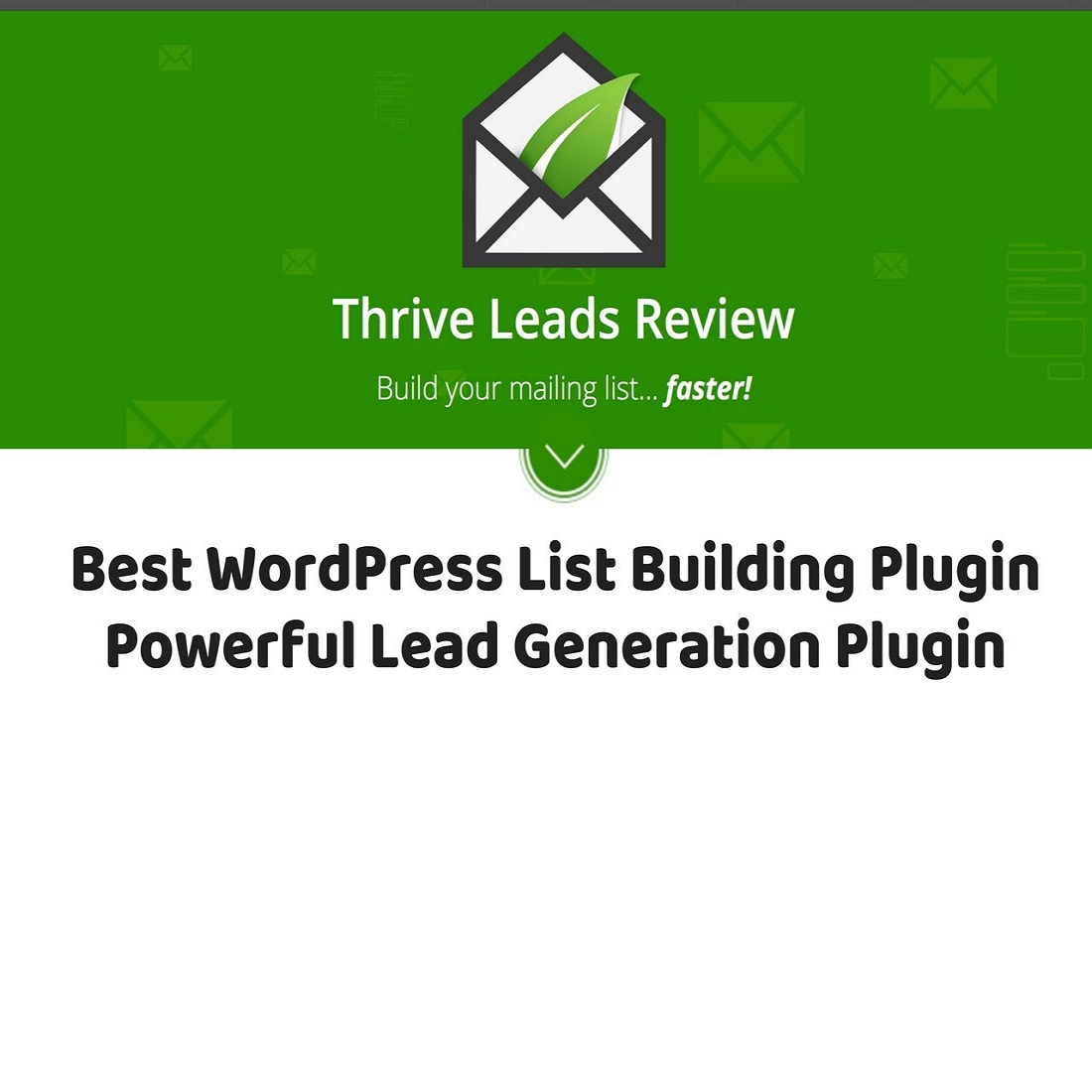 Thrive Leads: The Ultimate List Building Plugin for WordPress preview image.