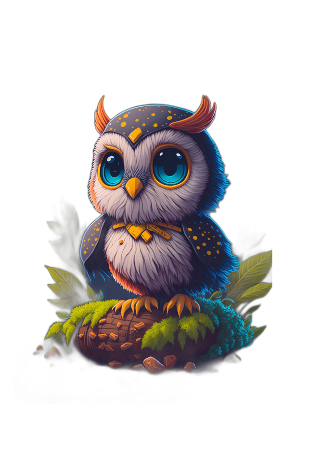 Cute owl 4k quality design for T-Shirts , logos , illustrations etc pinterest preview image.