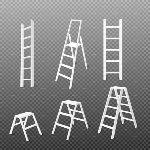 Household step ladders set cover image.