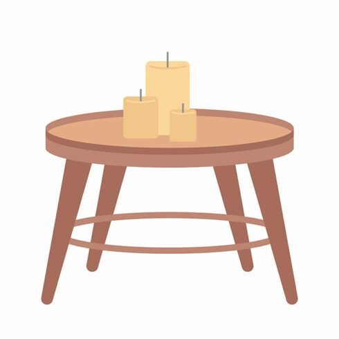 Decorative table with candles item cover image.
