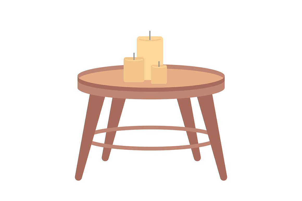 Decorative table with candles item cover image.