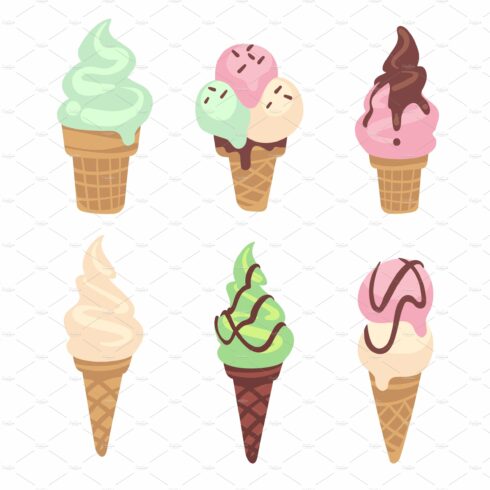Ice cream. Frozen creamy desserts cover image.
