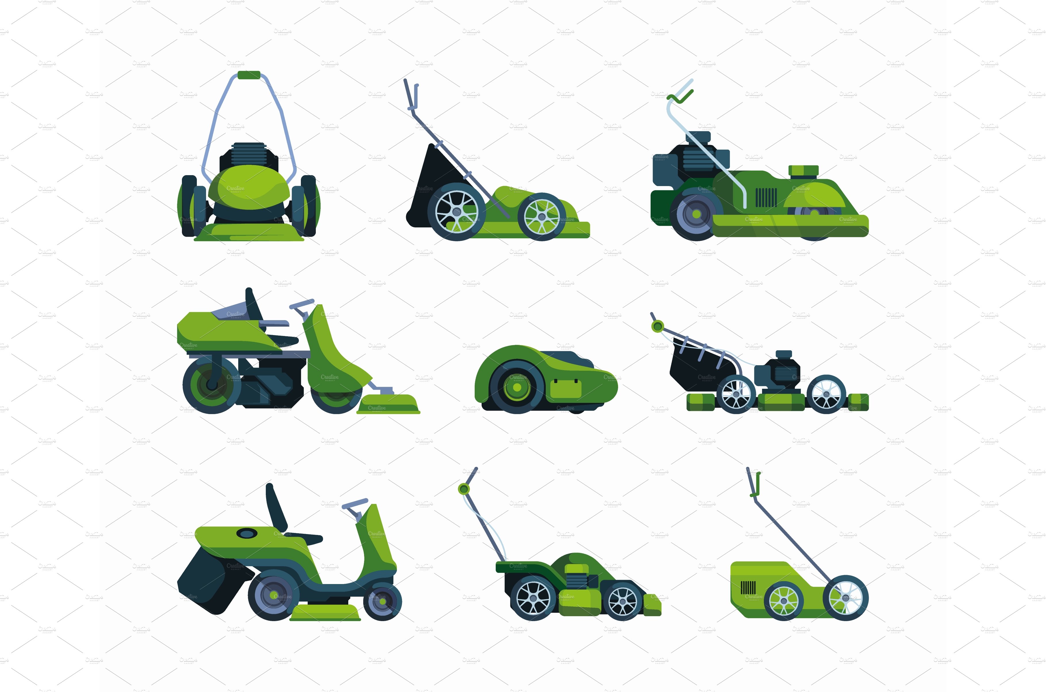Lawn mowing. Gardening machines cover image.