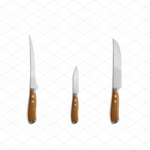 Chef knives, kitchen tools with cover image.