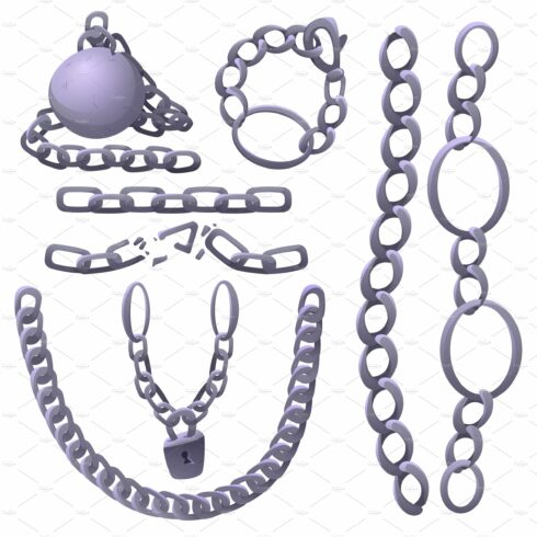 Metal chains with whole and broken cover image.
