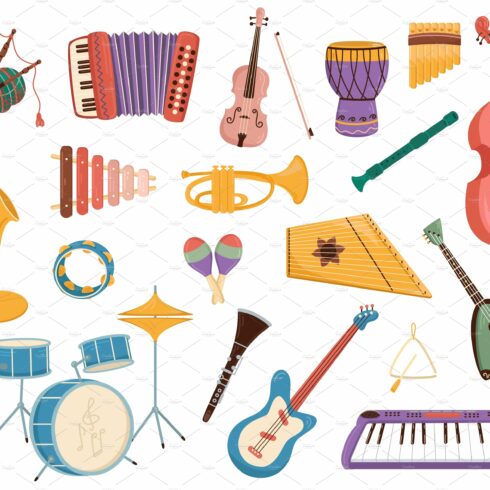 Musical instruments. Electronic and cover image.