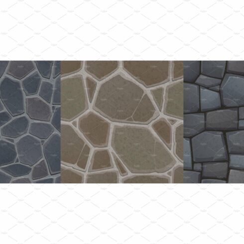 Textures of stone floor and wall cover image.