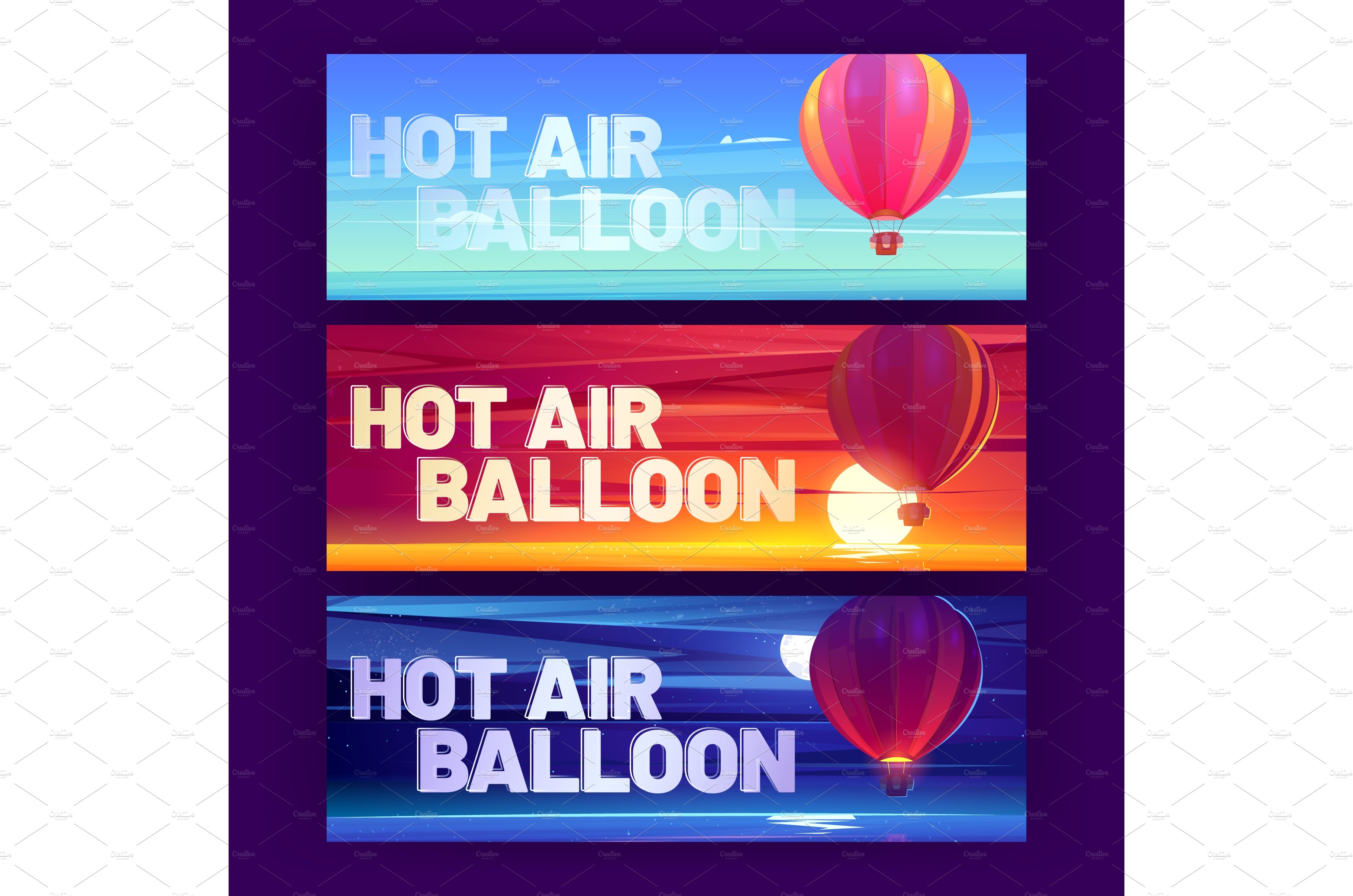 Horizontal posters with hot air cover image.