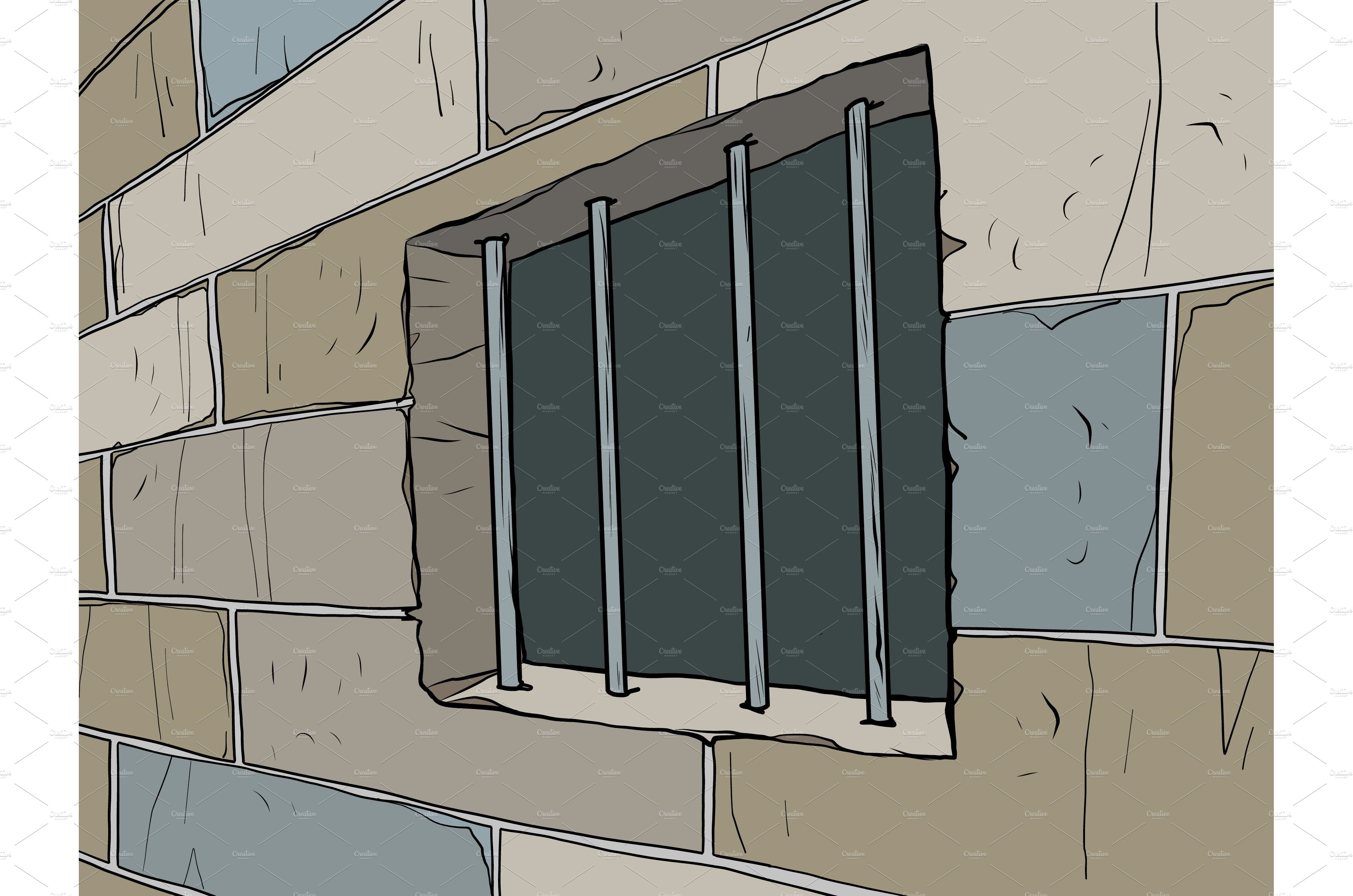Prison window, prison bars cover image.