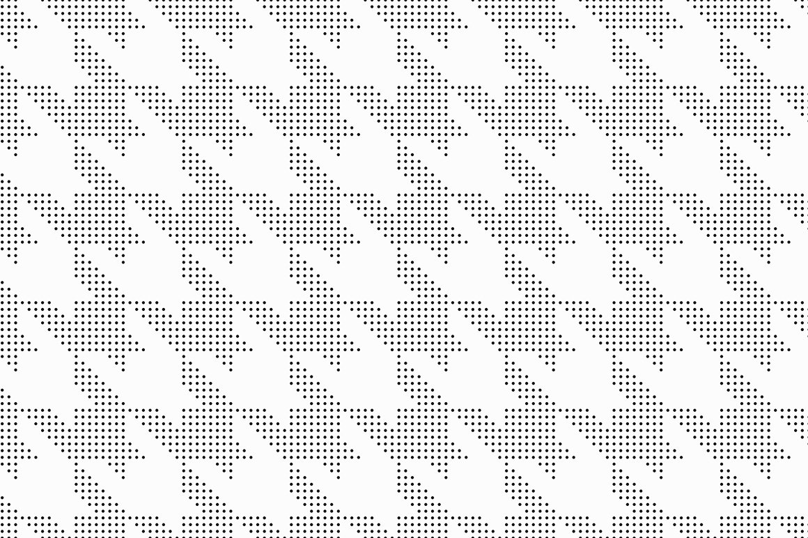 Houndstooth. Seamless Patterns Set preview image.
