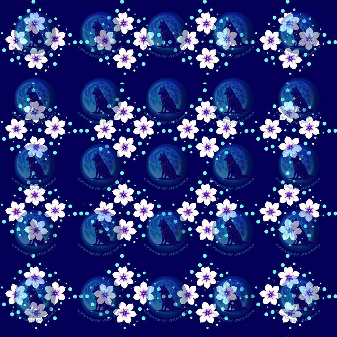 Beautiful Flower Seamless Pattern - ALL FILE FORMATS - 4K,2K,HD preview image.