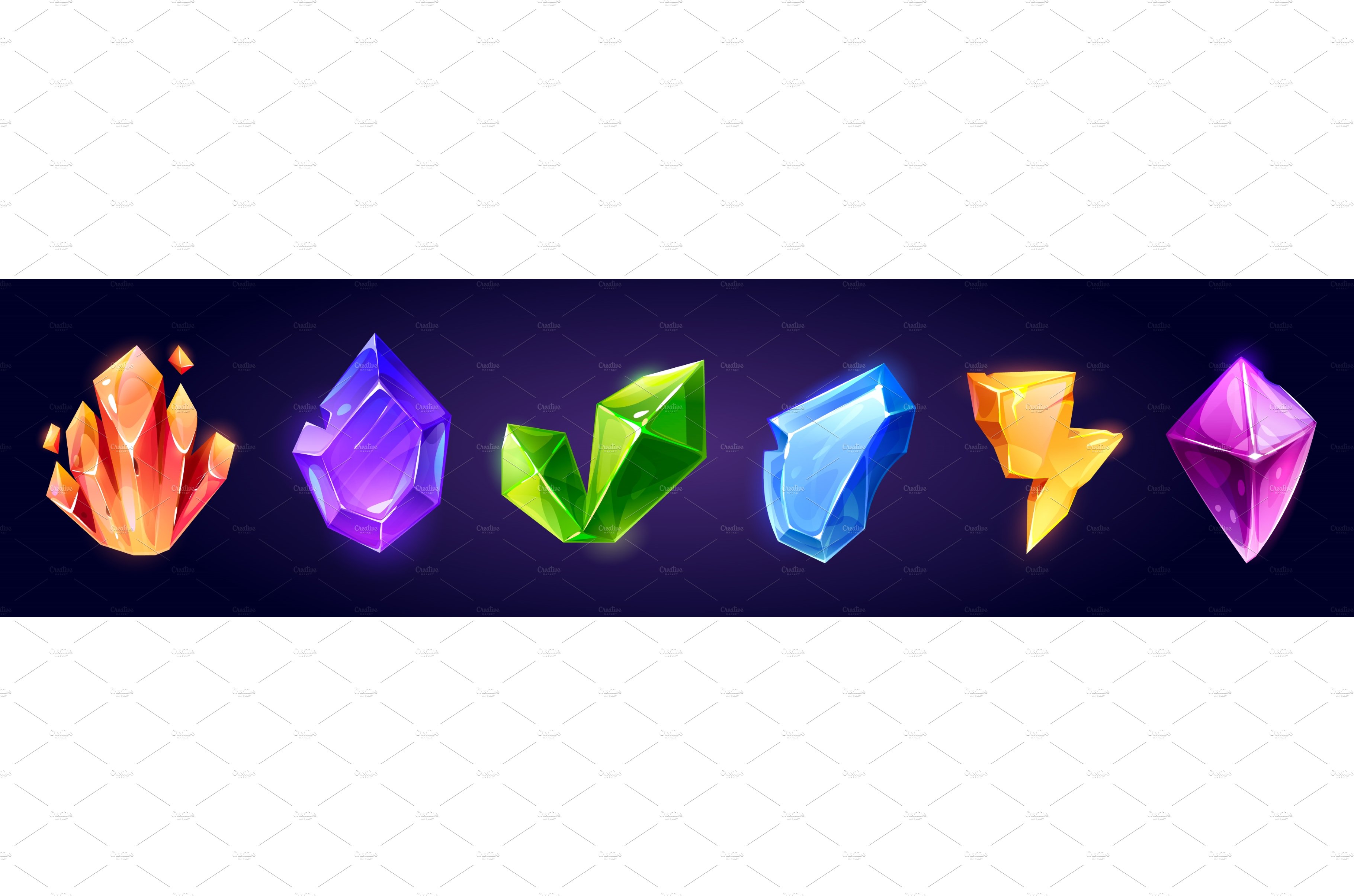 Magic gem stones, diamond and jewel cover image.