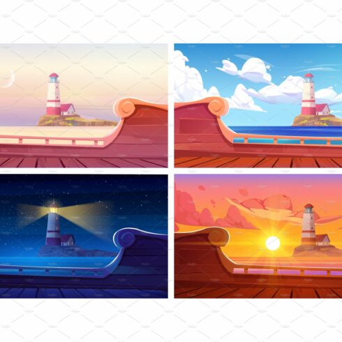 Lighthouse island view from old cover image.