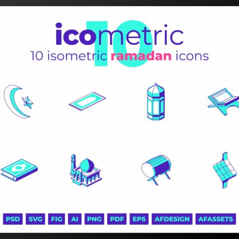 Icometric - Ramadan Icons cover image.