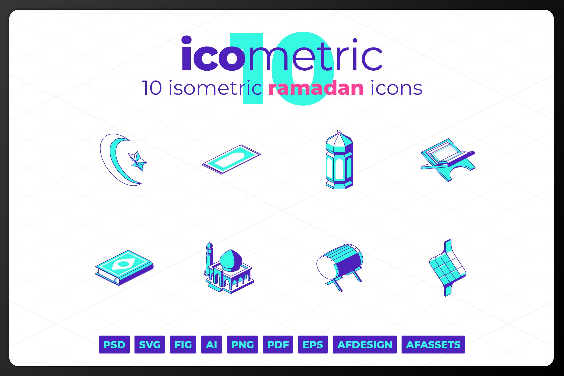 Icometric - Ramadan Icons cover image.