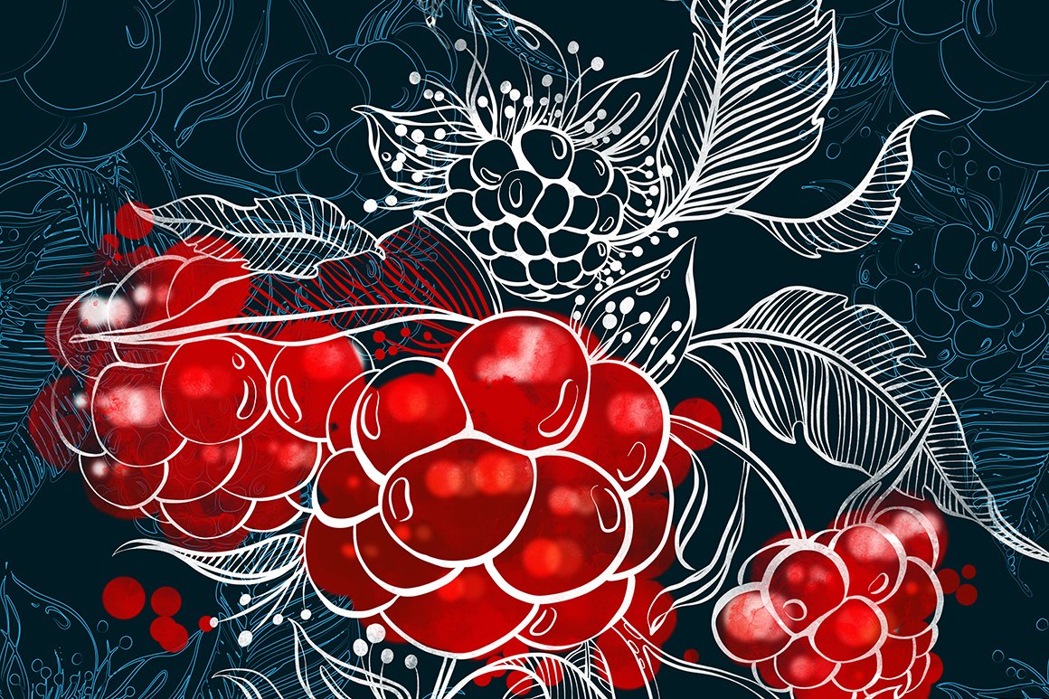 raspberry seamless | JPEG cover image.