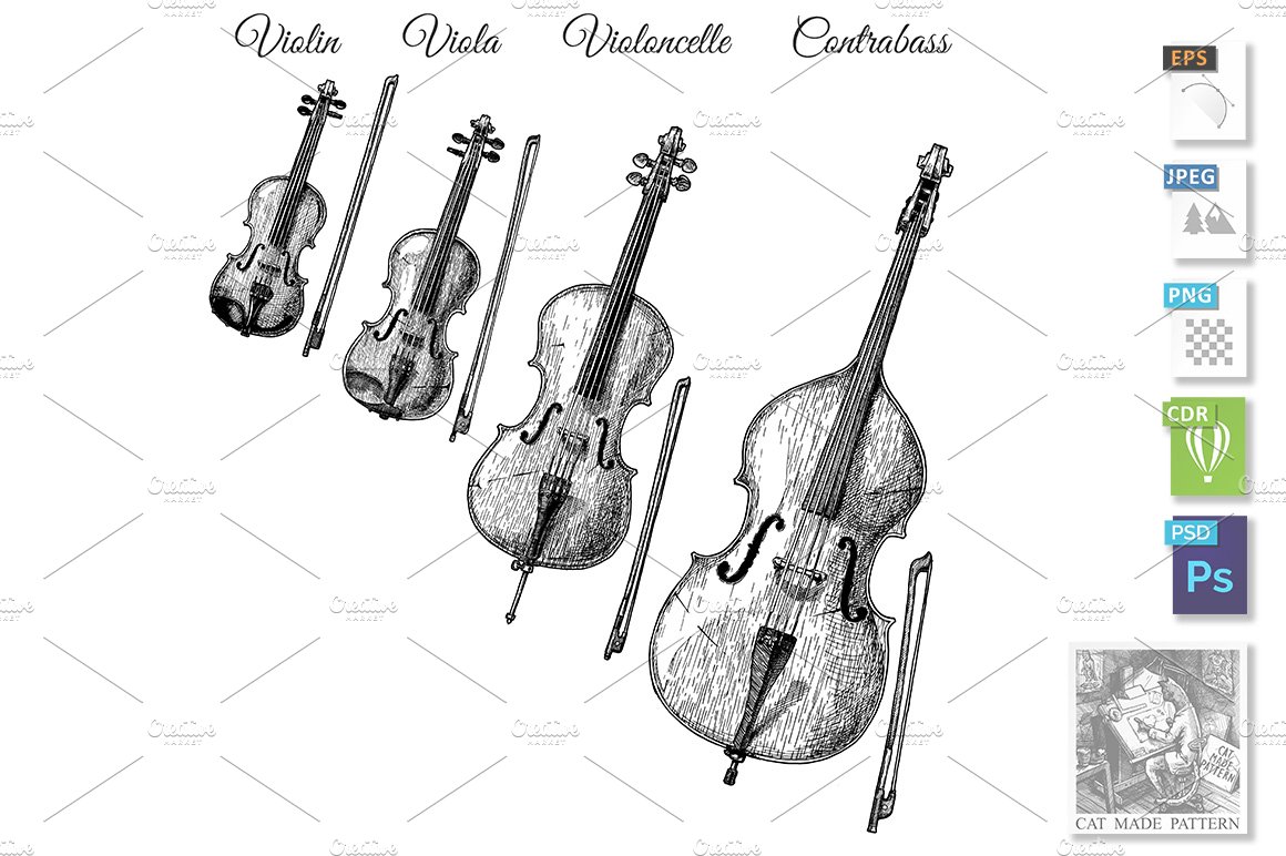 Bowed string instruments cover image.