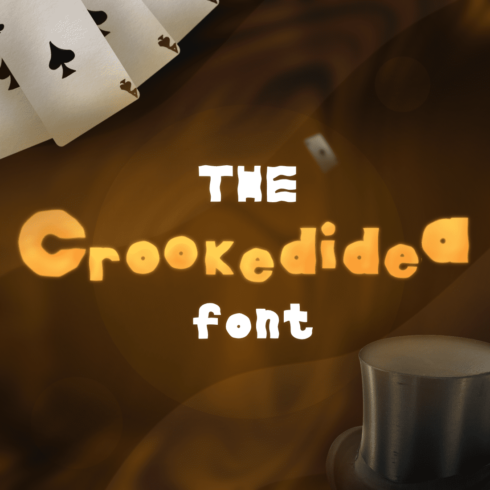 Crookedidea font - a cartoon unusually font cover image.
