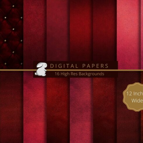 Scarlet Leather Digital Paper cover image.