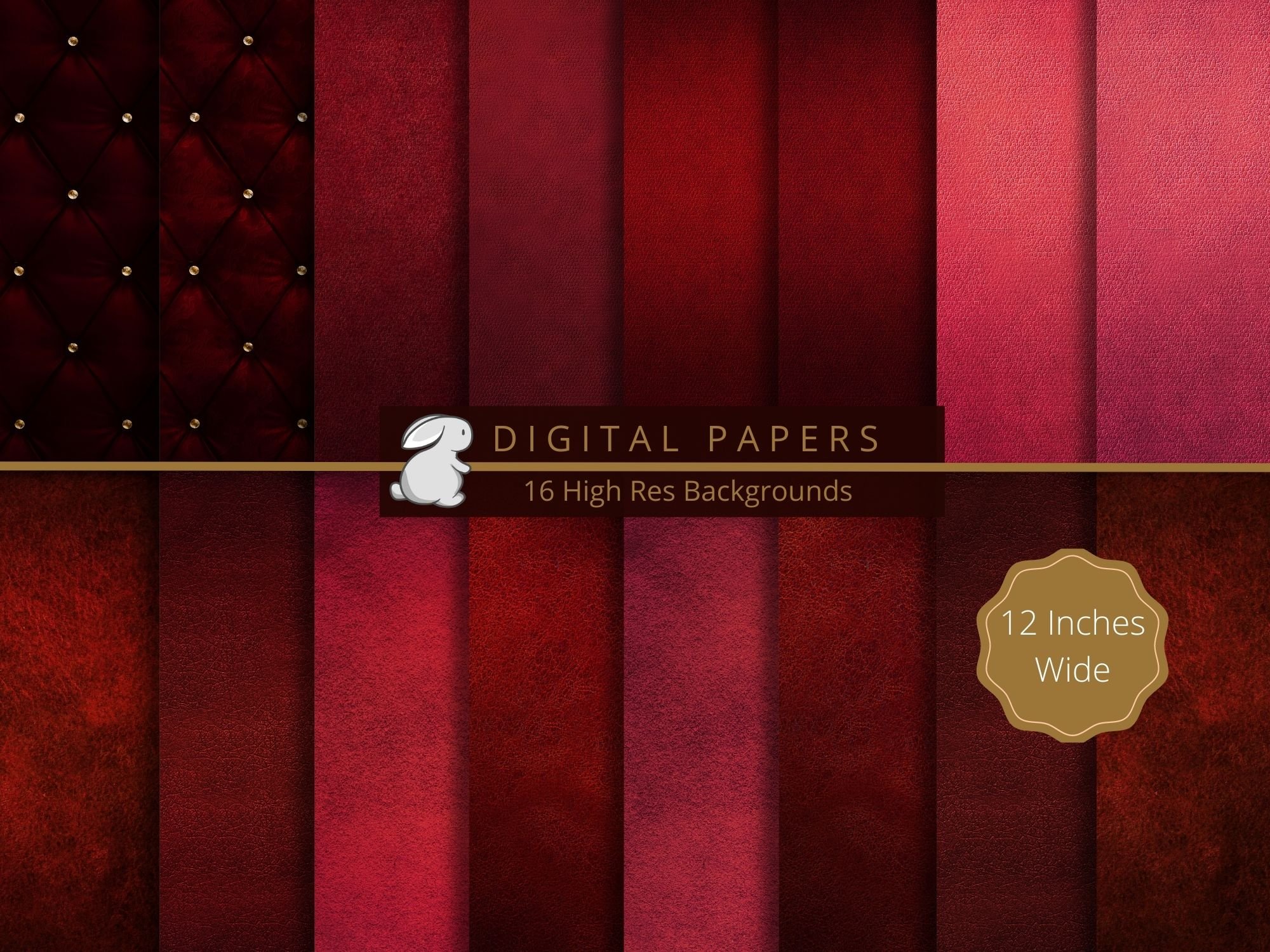 Scarlet Leather Digital Paper cover image.