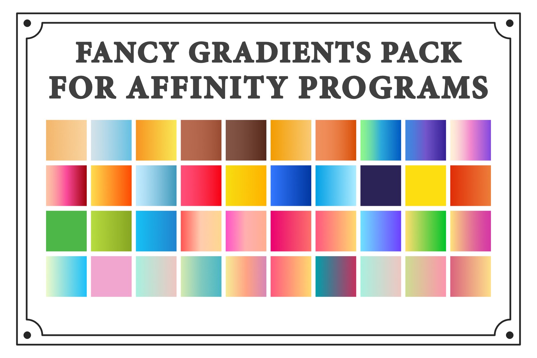 Fancy Gradient Pack For Affinity cover image.