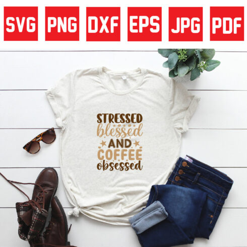 stressed blessed and coffee obsessed cover image.