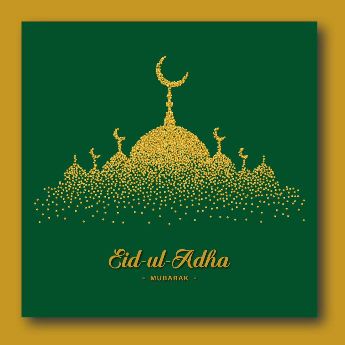 Eid ul Adha Poster and Banner Design Template preview image.