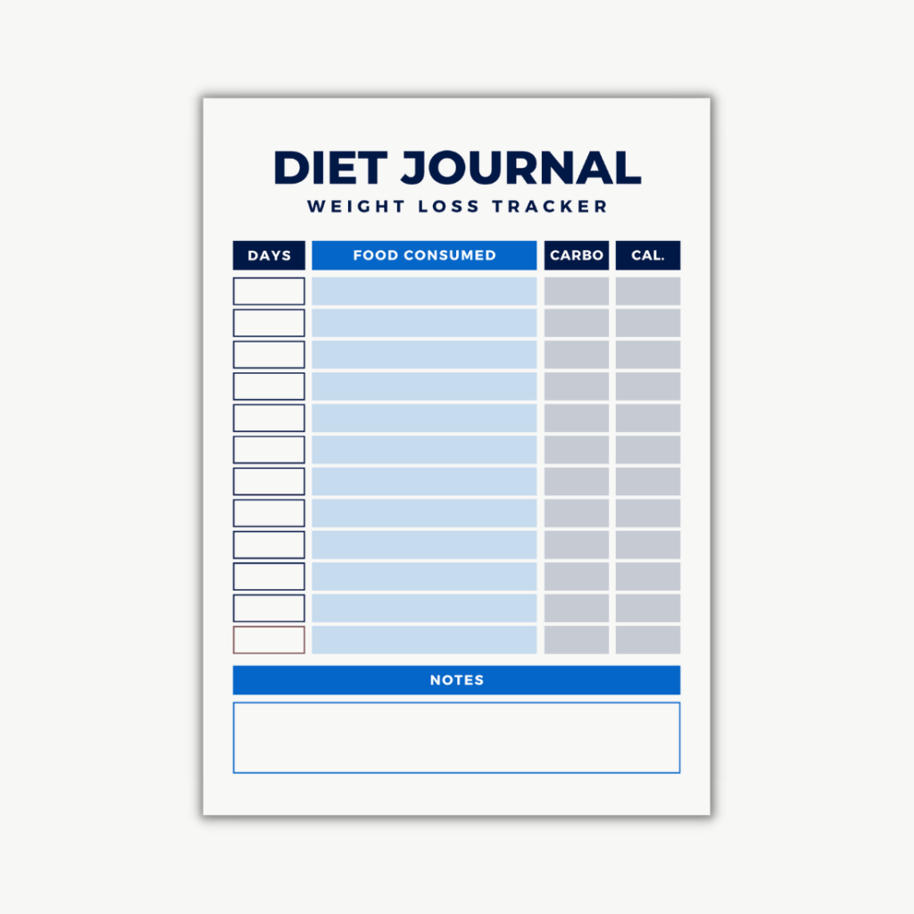 Weight Loss Tracker Planner Template MasterBundles