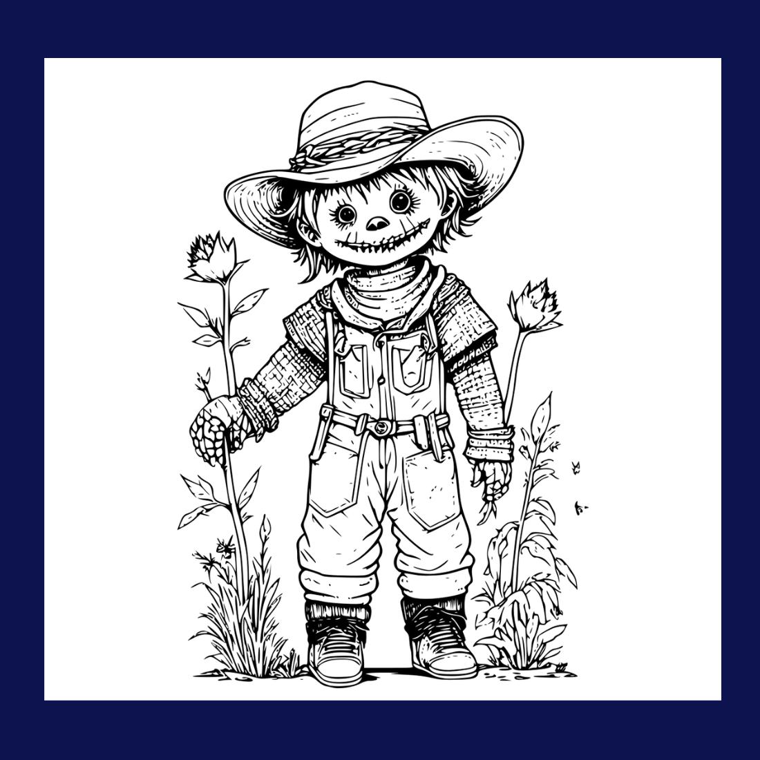 wizard of oz scarecrow coloring page