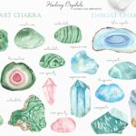 Healing crystals watercolor – MasterBundles