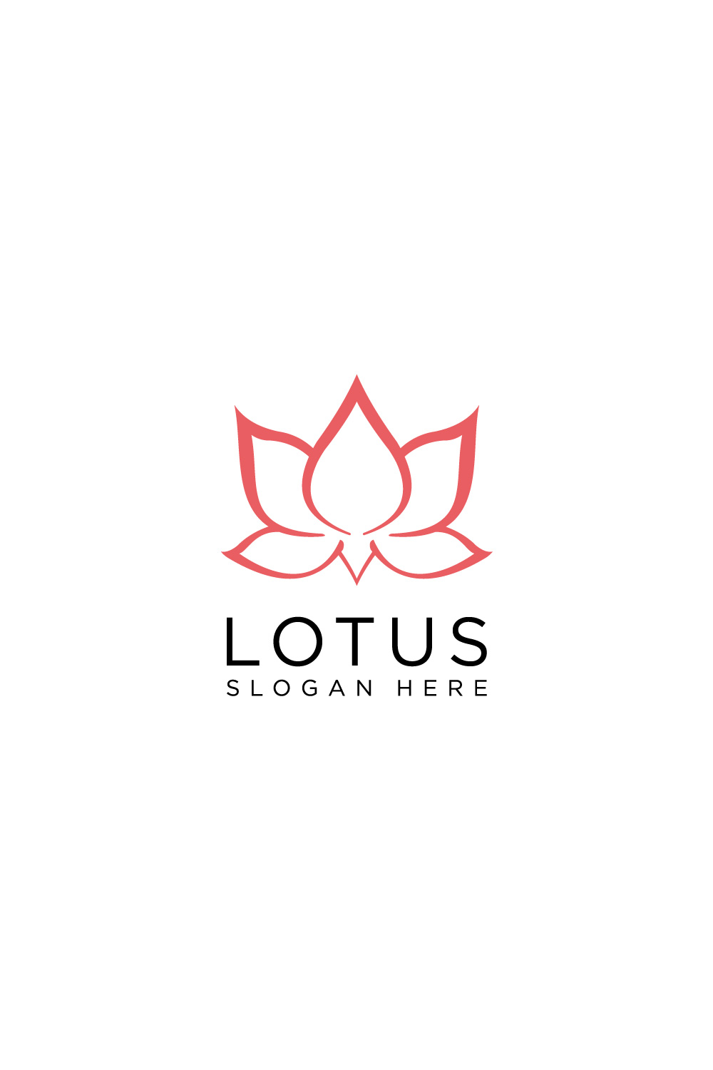 lotus flower logo vector design pinterest preview image.