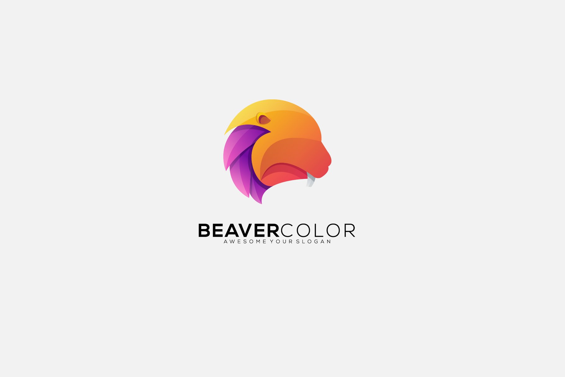 beaver logo illustration design cover image.