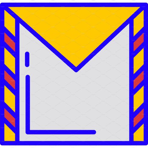 Direct mail icon vector isolated on cover image.