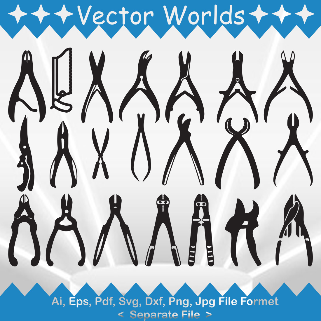 Bone Cutter SVG Vector Design cover image.