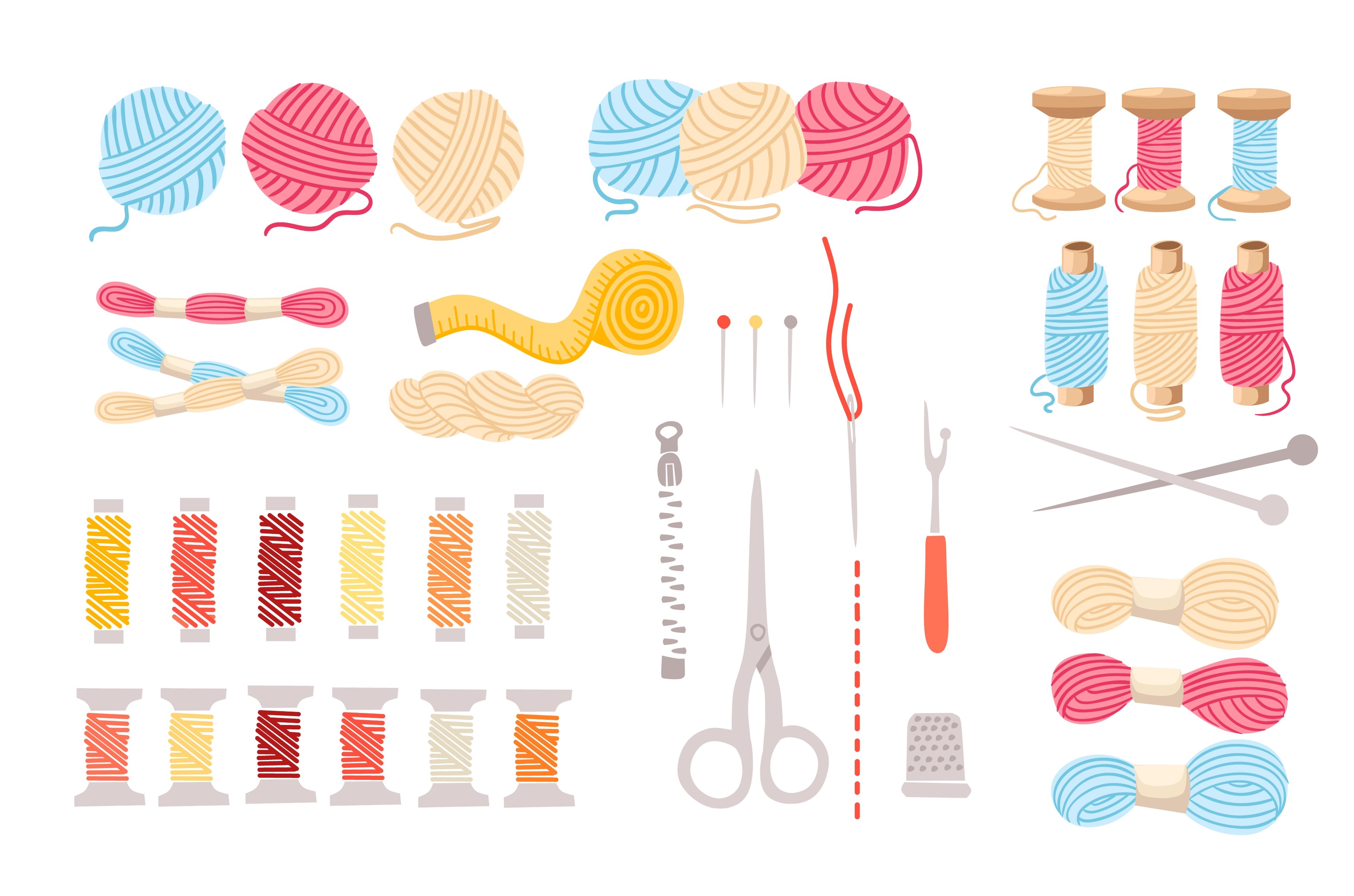 Set of threads for sewing for cross cover image.