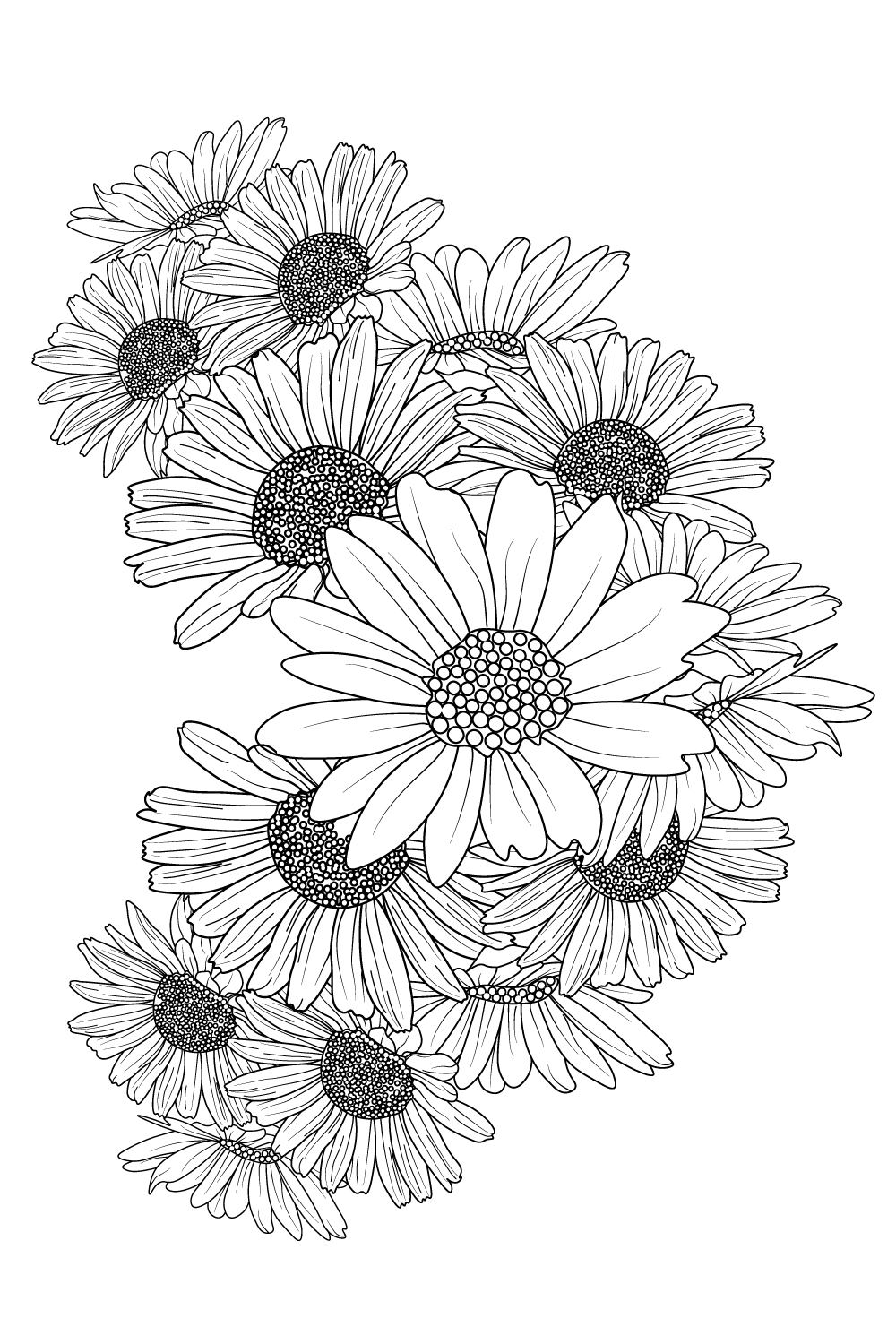 Daisy line drawing tattoo daisy flower drawing tattoo daisy line art, pinterest preview image.