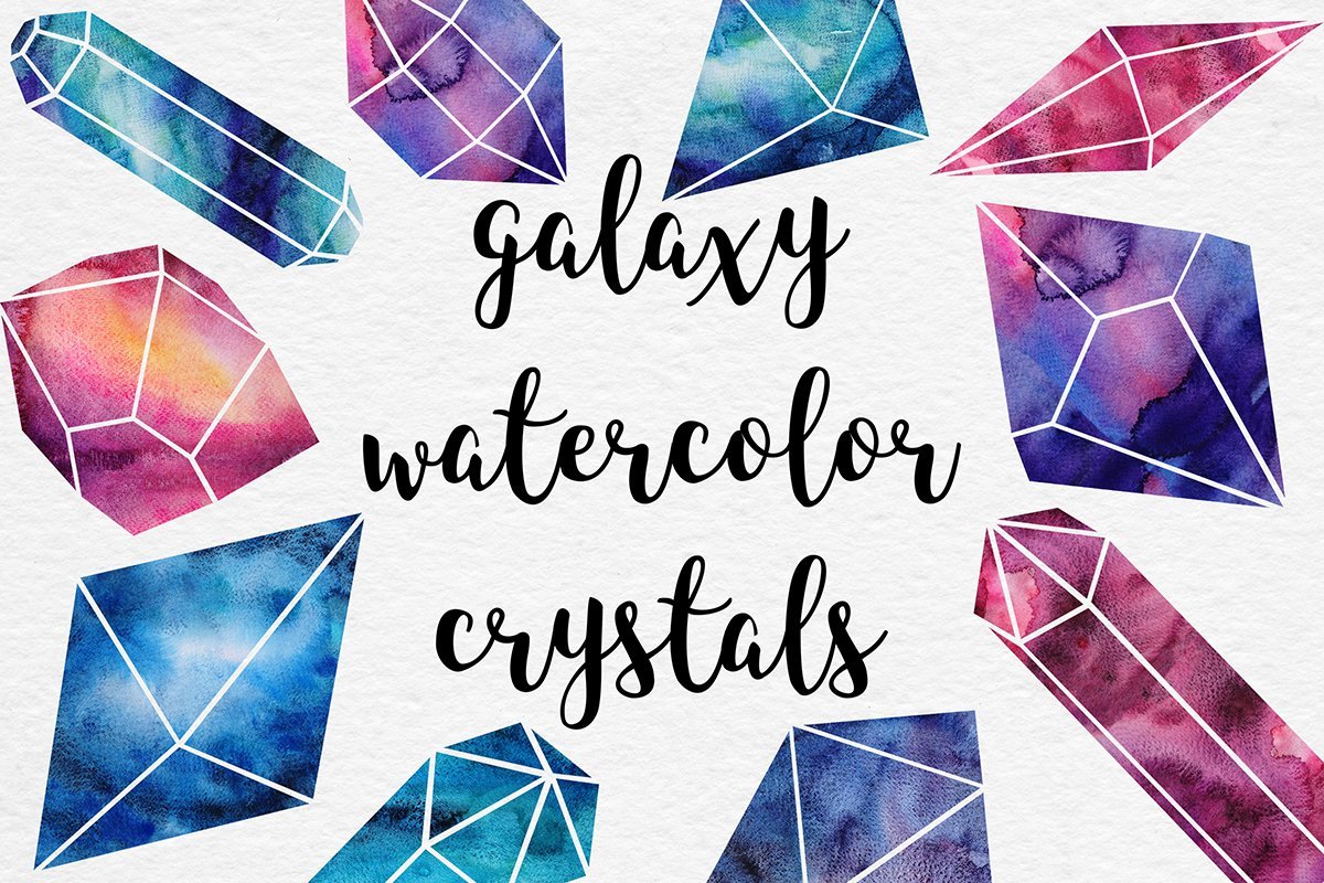 Watercolor Crystals Collection cover image.