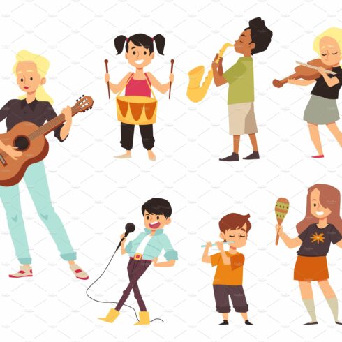 Music class or lesson with children cover image.