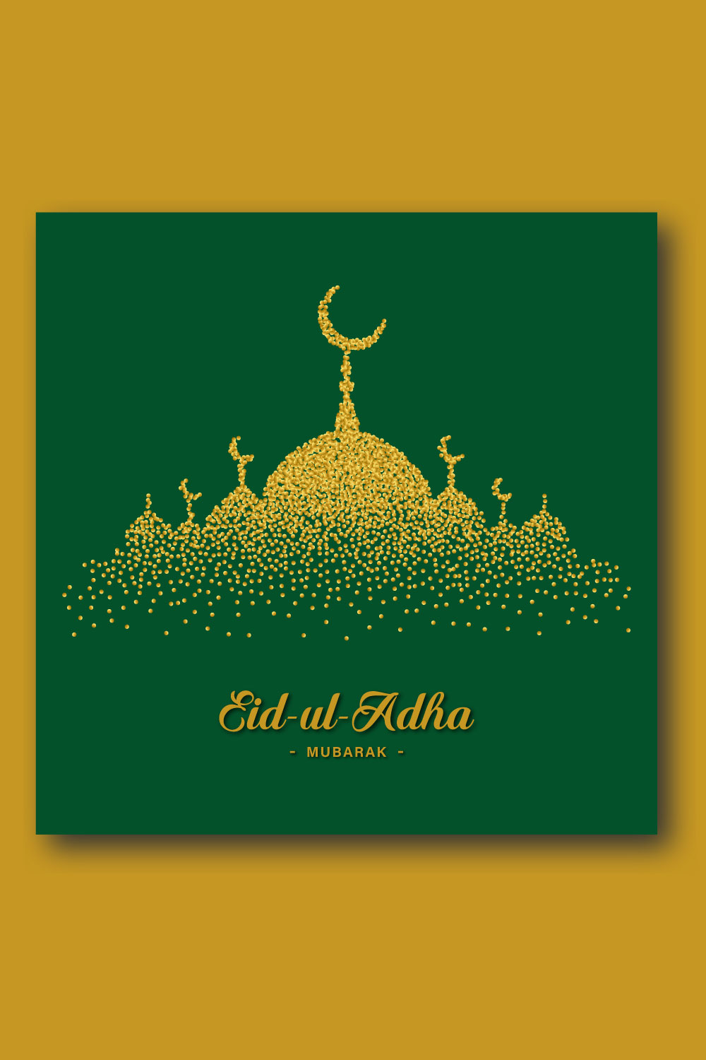 Eid ul Adha Poster and Banner Design Template pinterest preview image.