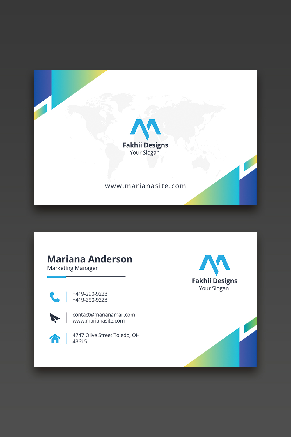 Simple Elegant Business Card Design | Aesthetic Editable Business Card | DIY Business Card | Canva Templates | Canva Business Cards Template | Business Card Template pinterest preview image.