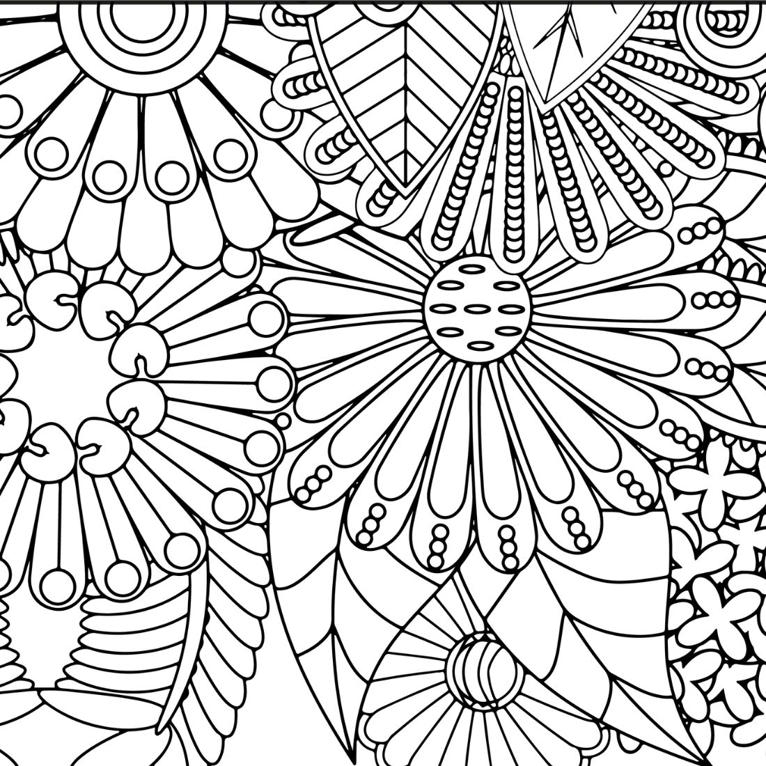 Serenity Mandalas: A Captivating Collection of 50 Digital Coloring Pages preview image.