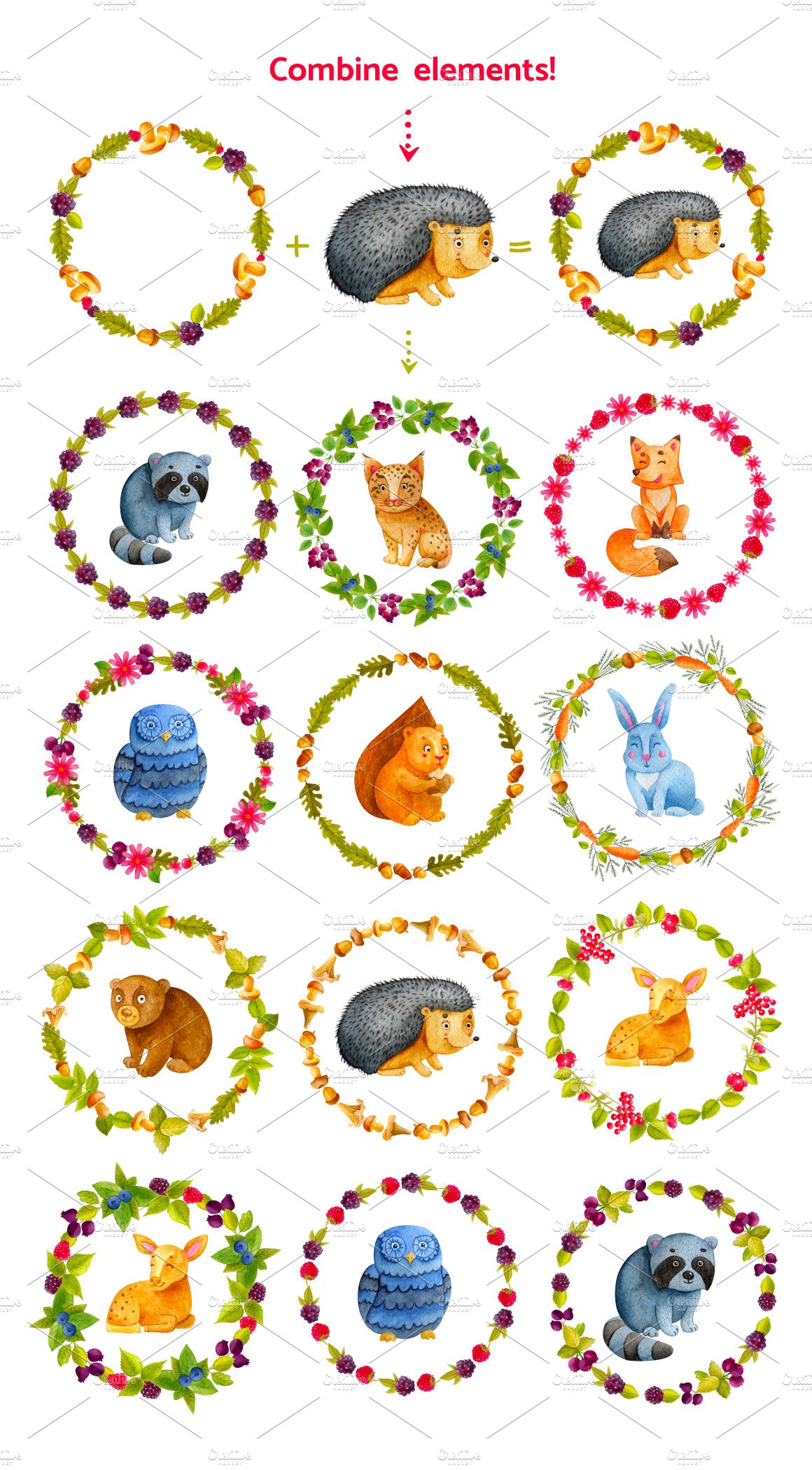 4. wreaths and animals2 921