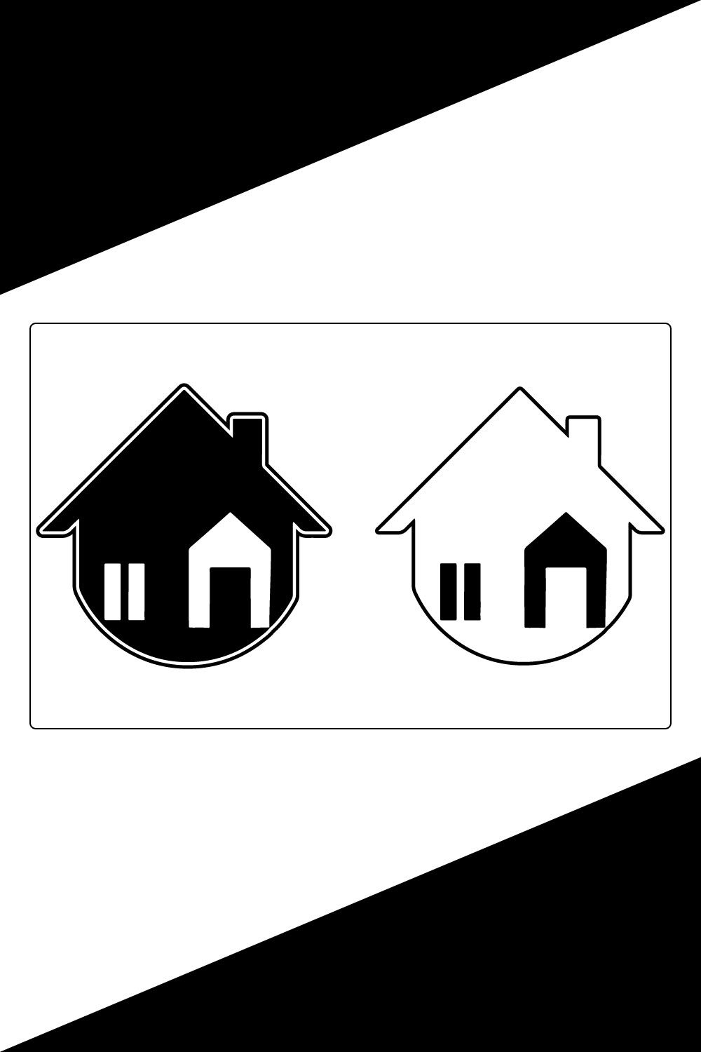 minimal home icon, web homepage symbol, vector website sign,House Icon Set pinterest preview image.