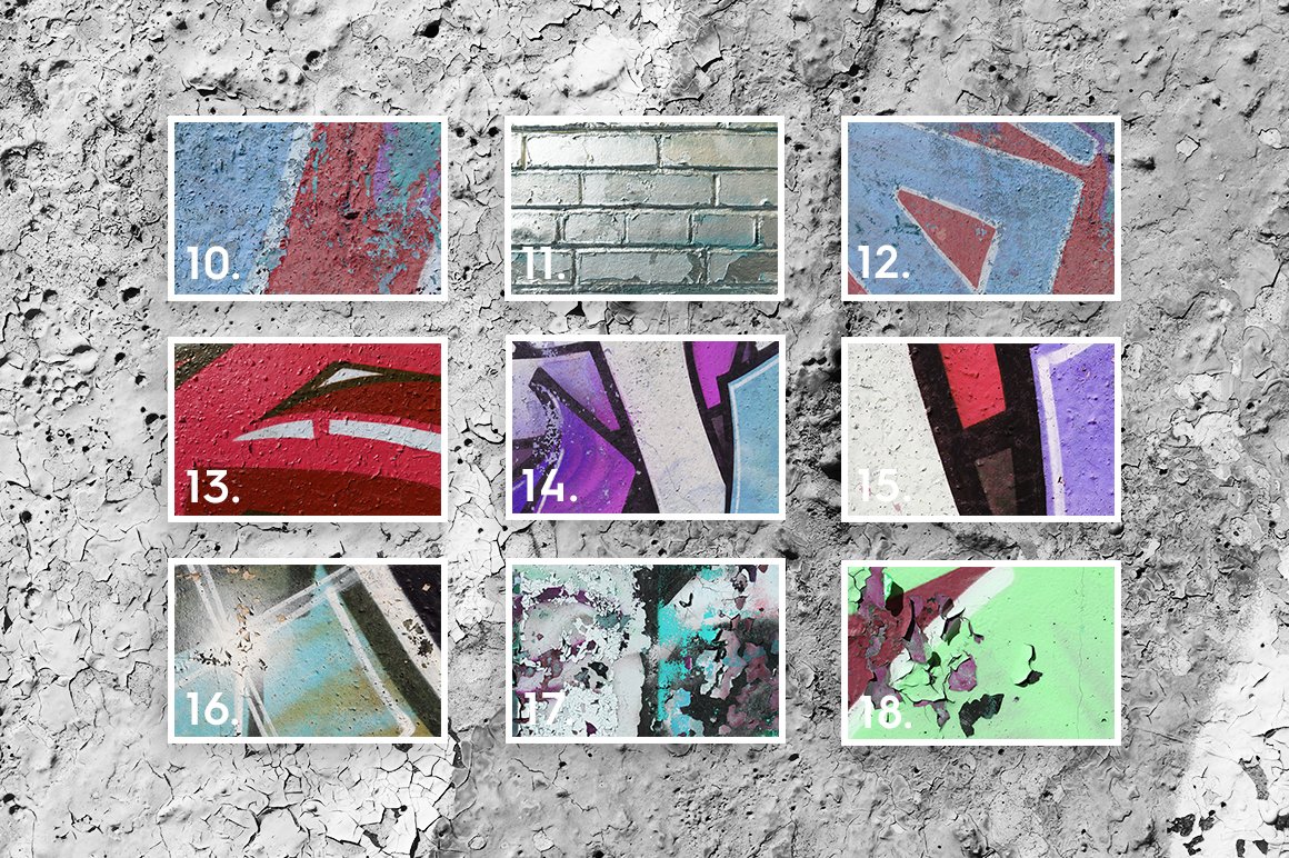 40 weathered graffiti wall background textures preview 2 41