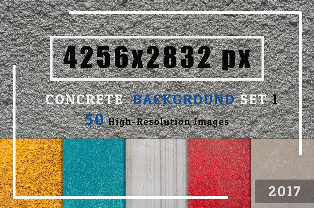 50 Concrete Textured Background Set1 preview image.