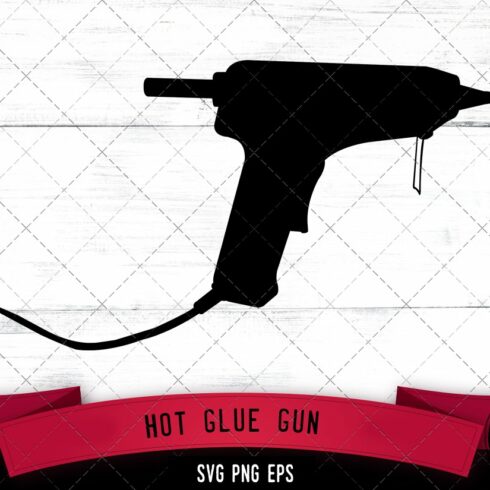 Hot Glue Gun Silhouette Vector cover image.