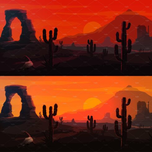 Desert nature landscape background cover image.