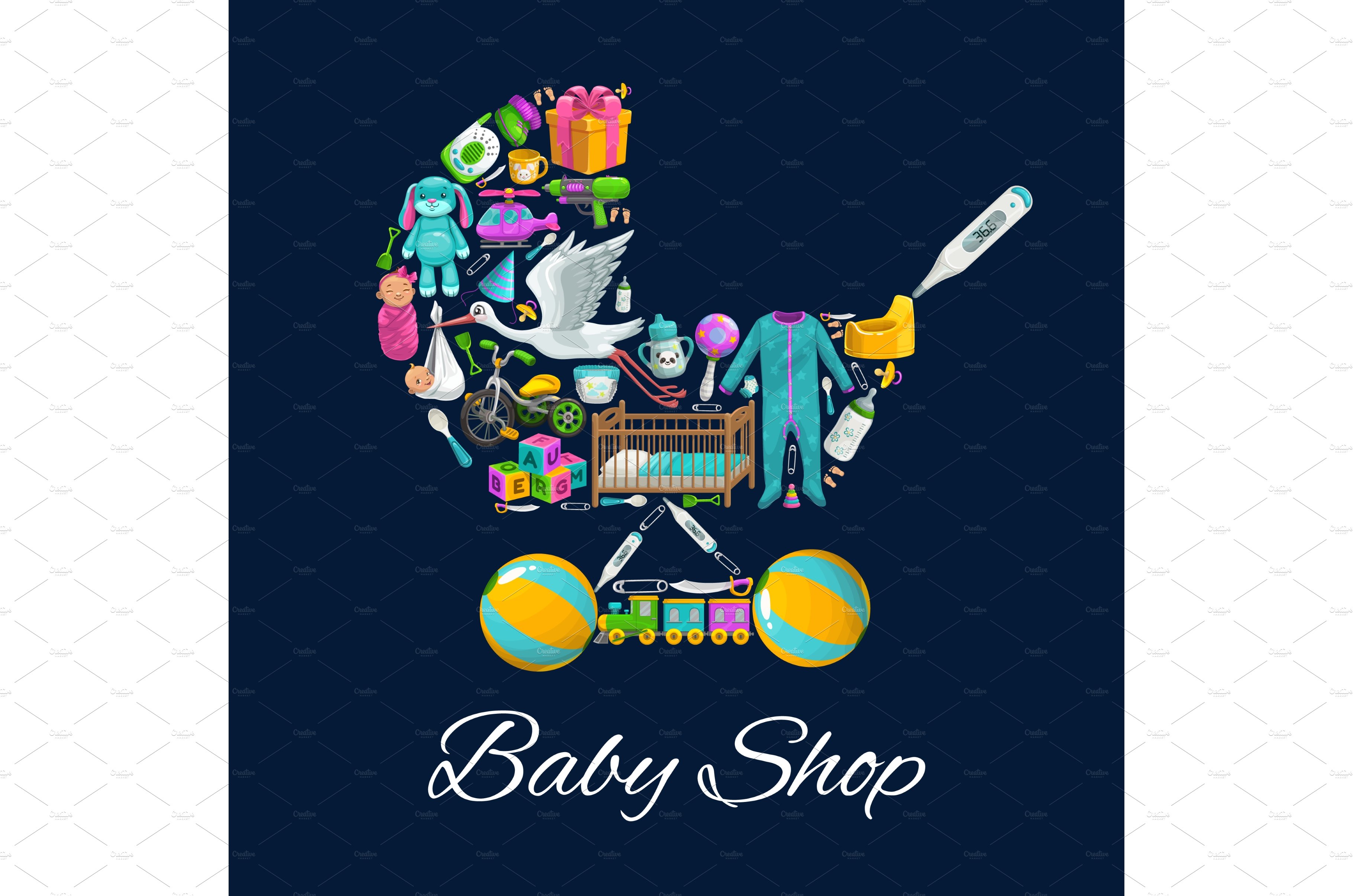 Baby shop toys cover image.