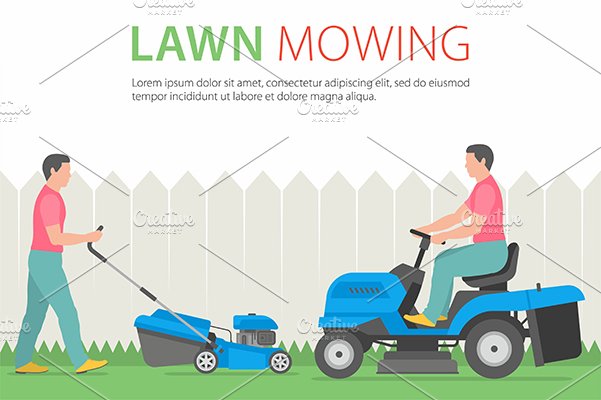 Man on tractor lawnmower cover image.