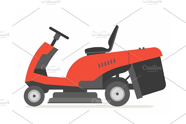 Set of lawnmower preview image.